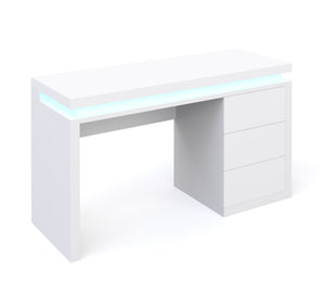 Schreibtisch LED LEANDRO weiss