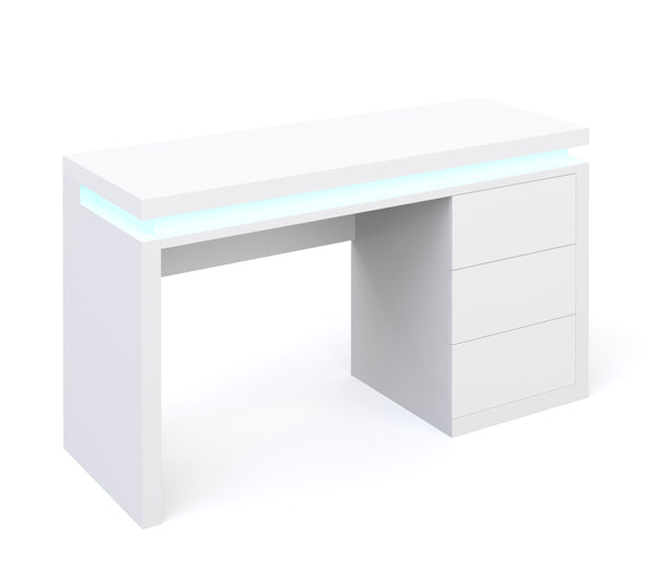 Schreibtisch LED LEANDRO weiss