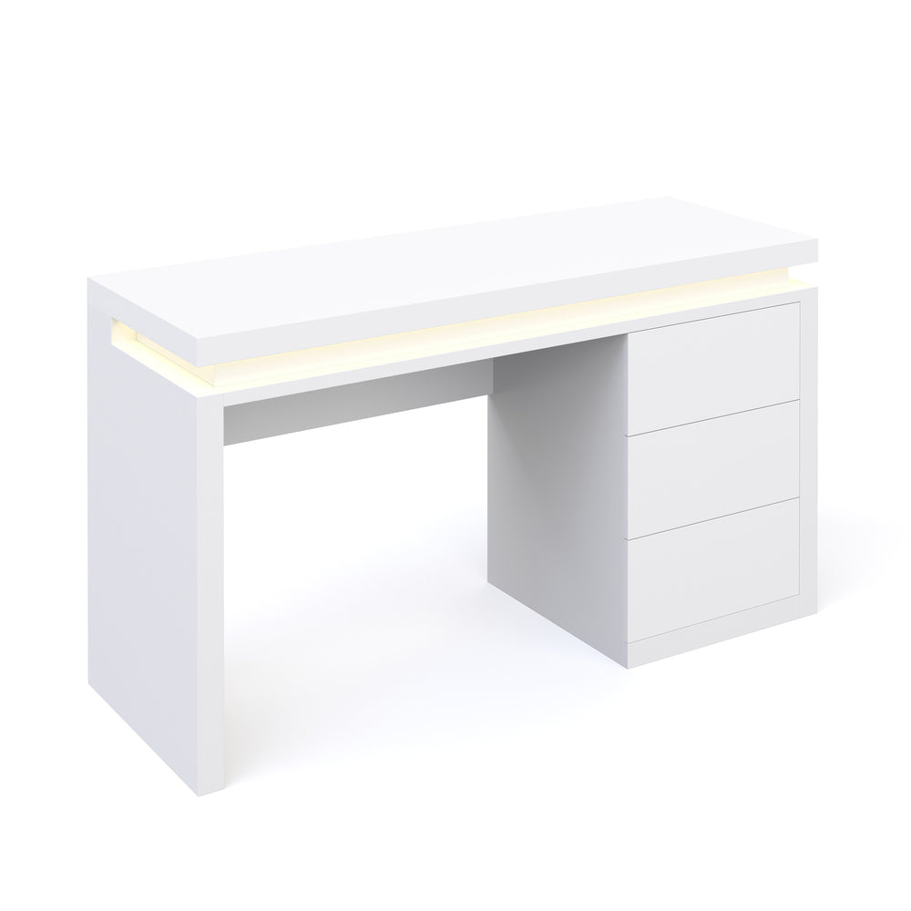 Bureau LED blanc LEANDRO