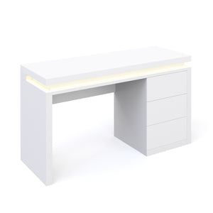 Schreibtisch LED LEANDRO weiss