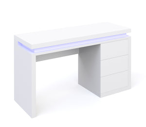 Schreibtisch LED LEANDRO weiss