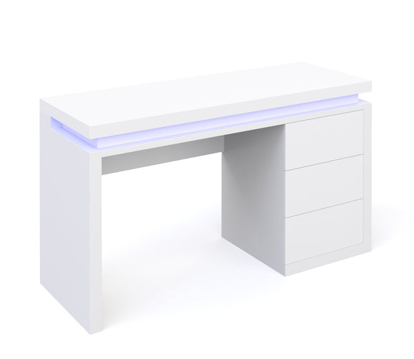 Schreibtisch LED LEANDRO weiss