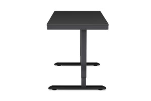 Bureau assis-debout électrique avec tiroir, 120 x 60 cm, noir