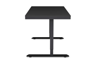 Bureau assis-debout électrique avec tiroir, 140 x 70 cm, noir