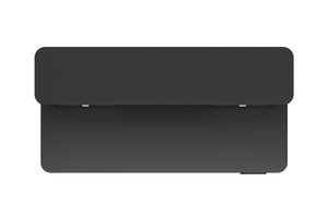 Scrivania elettrica in piedi con ripiano e vano porta tastiera, 120 x 60 cm, nera