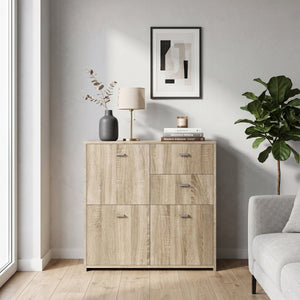 Sideboard DANTE 77 x 77 cm braun