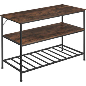 Küchenregal Akeley Industrial Holz dunkel, rustikal