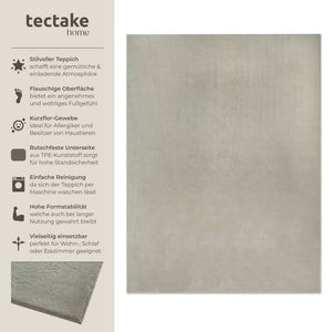 Tapis à poils courts Soft Zone Sable 200 x 290 cm 
