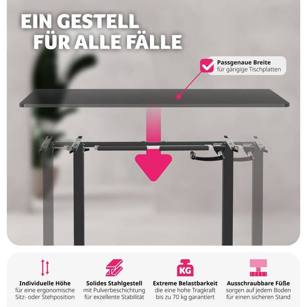 Tischgestell Idun schwarz