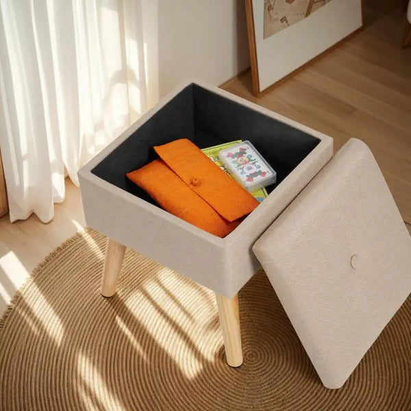 Sitzhocker mit Stauraum Elva Sand