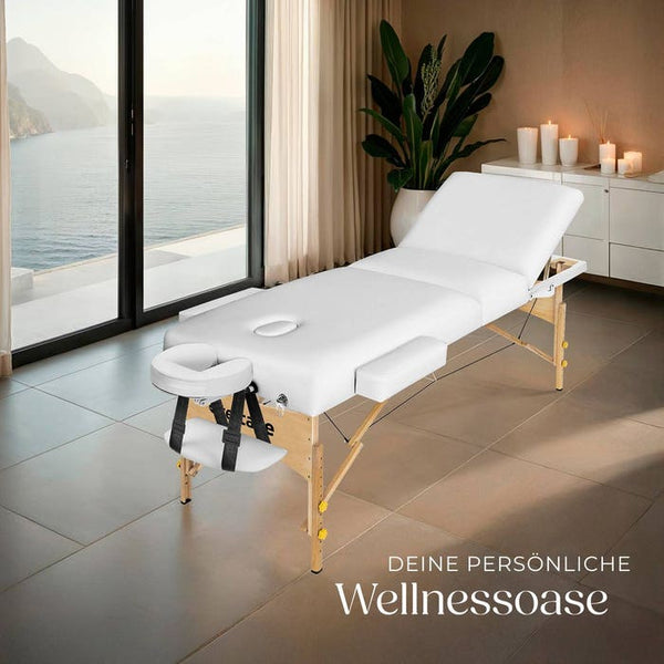 3 Zonen Massageliege-Set Somwang weiss