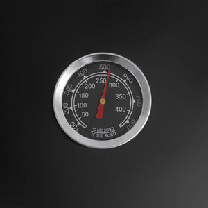Räuchertonne 3in1 mit 2 Grillrosten und Thermometer schwarz