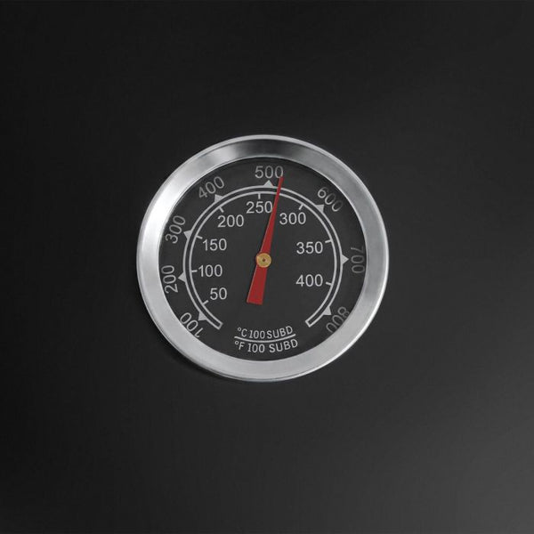 Räuchertonne 3in1 mit 2 Grillrosten und Thermometer schwarz