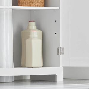 Waschbeckenunterschrank | Badezimmerschrank Weiss Badmöbel | BZR18-II-W