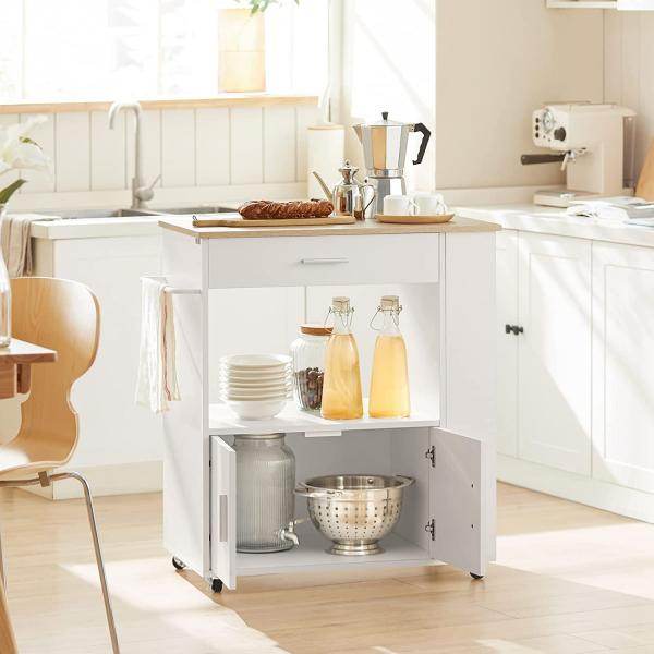 Küchenwagen | Sideboard | Servierwagen | Kücheninsel | Weiss