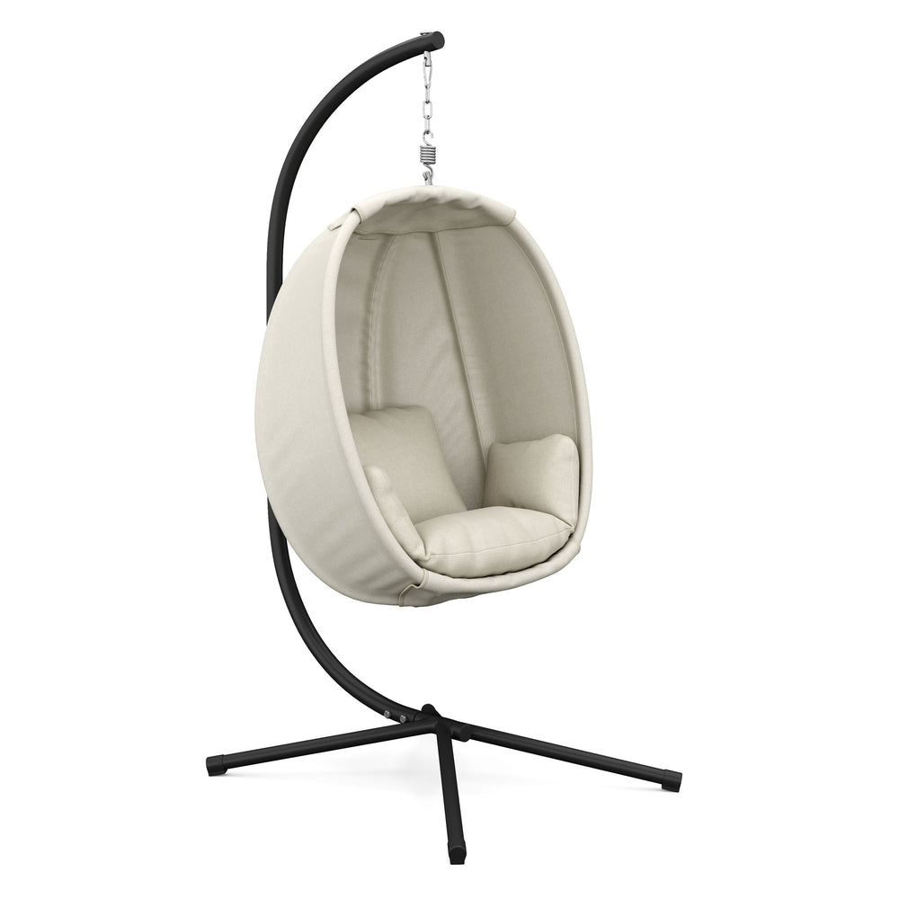 Poltrona sospesa con struttura RIO beige