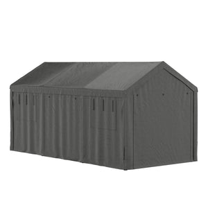 Faltpavillon BORTU 6 x 3 m anthrazit inkl. 4 Seitenwände
