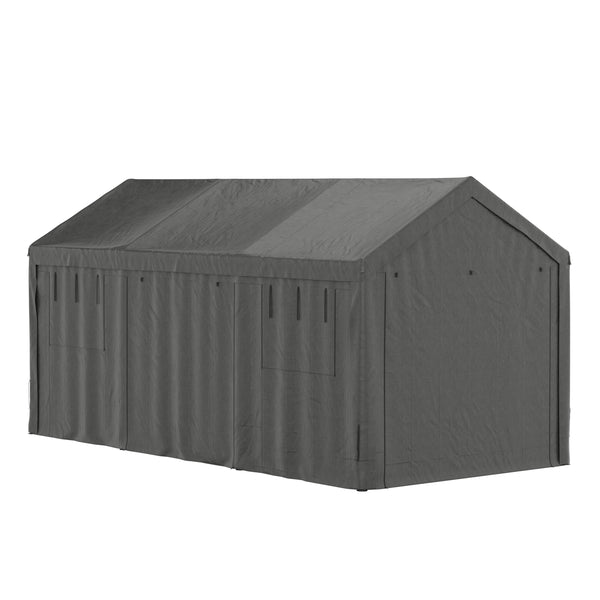 Faltpavillon BORTU 6 x 3 m anthrazit inkl. 4 Seitenwände