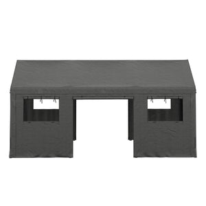 Faltpavillon BORTU 6 x 3 m anthrazit inkl. 4 Seitenwände