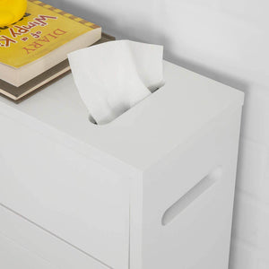 Badrollwagen | Nischenregal | Badschrank Weiss BZR31-W