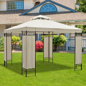 Ersatzdach 3x3m creme Dach für Metallpavillon