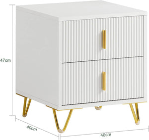 Nachttisch | Couchtisch | Sofatisch | Beistelltisch Weiss FBT115-W