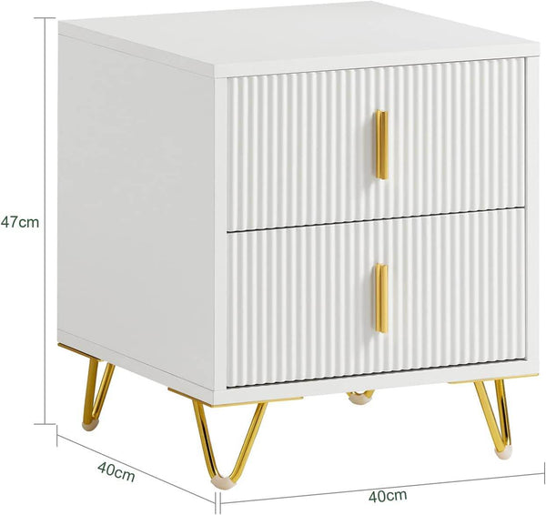 Nachttisch | Couchtisch | Sofatisch | Beistelltisch Weiss FBT115-W