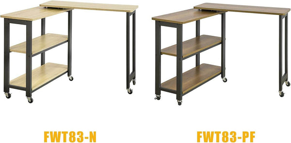 L-förmiger Beistelltisch Couchtisch Eckschreibtisch Industrie-Design FWT83-PF