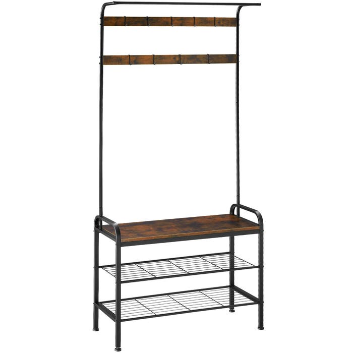 Garderobe Industrial dunkelbraun 85,5x36x184cm