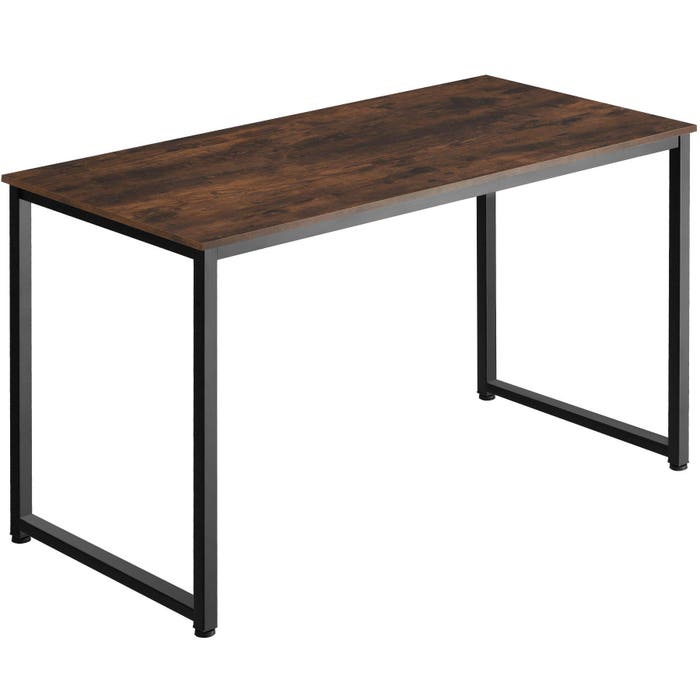 Schreibtisch Flint Industrial Holz dunkel, rustikal 140 cm