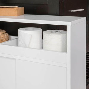 Badrollwagen | Nischenschrank | Badschrank Weiss BZR02-W