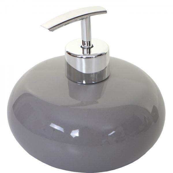 5-teiliges Badset HWC-C72, WC-Garnitur Badezimmerset Badaccessoires, Keramik ~ grau