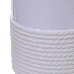 5-teiliges Badset HWC-C73, WC-Garnitur Badezimmerset Badaccessoires, Keramik ~ weiss