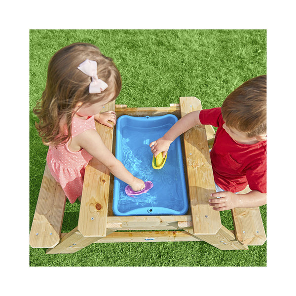 TP TOYS Early Fun Holz Picknick-Tisch & Sandkasten FSC