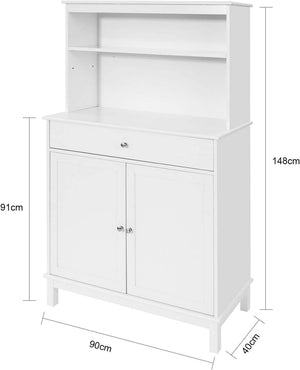 Küchenschrank | Beistellschrank | Sideboard Weiss FSB26-W