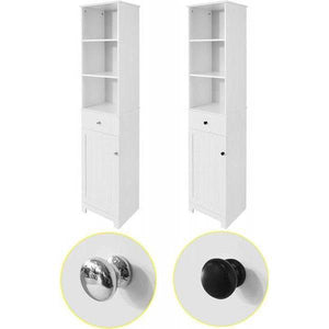 Bad Hochschrank | Badschrank | Badregal Weiss