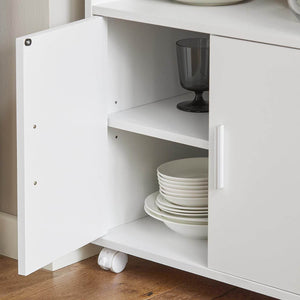 Getränkewagen | Küchenschrank | Mikrowellenschrank Weiss