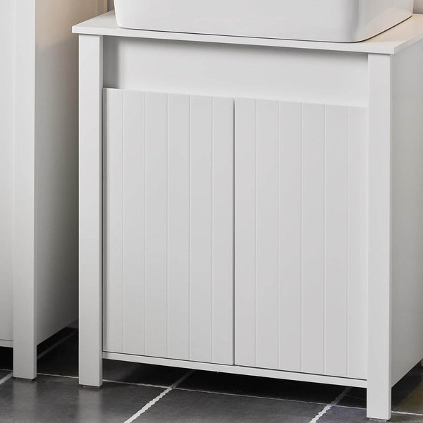 Waschbeckenunterschrank Badschrank Waschtisch Weiss BZR101-W