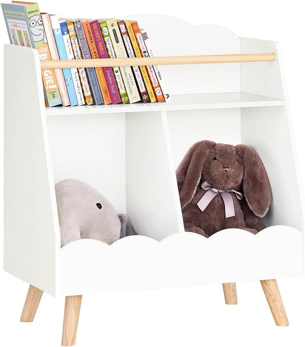 Kinderbücherregal Aufbewahrungsregal Montessori Regal Weiss