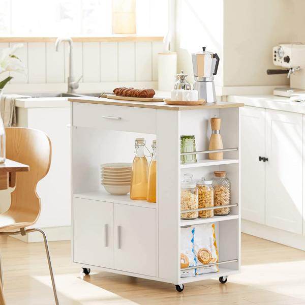 Küchenwagen | Sideboard | Servierwagen | Kücheninsel | Weiss