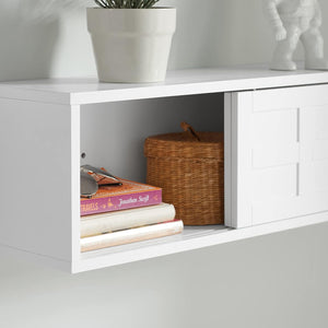 Wandgarderobe | Hängeregal | Flurgarderobe Weiss FHK18-W