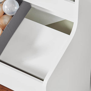 Kinderregal mit 2 Stoffboxen Bücherregal Spielzeugtruhe mit Rollen KMB71-W