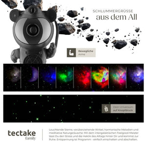 LED-Sternenhimmel-Projektor Astronaut schwarz