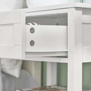 Nachttisch | Fürs Schlafzimmer | Beistelltisch Weiss