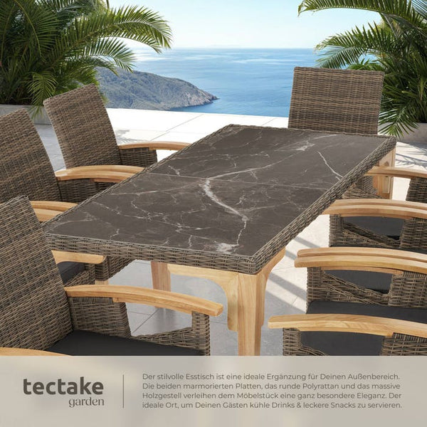Rattan Tisch Foggia natur