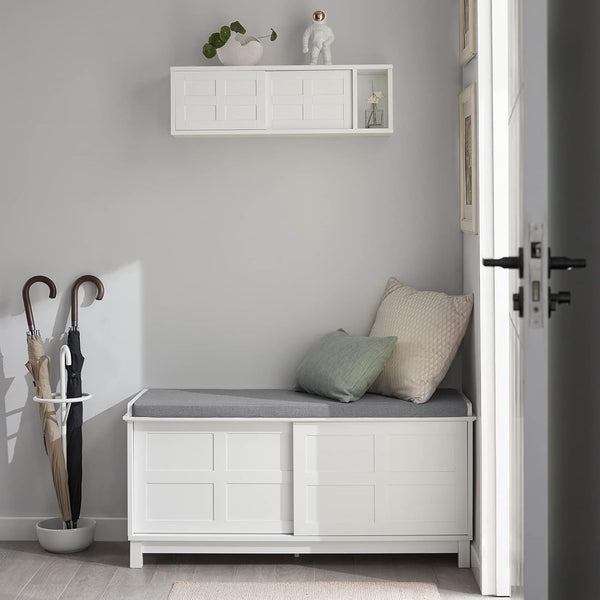 Wandgarderobe | Hängeregal | Flurgarderobe Weiss FHK18-W