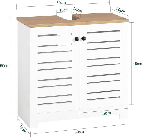 Waschbeckenunterschrank | Badezimmerunterschrank Weiss BZR40-W