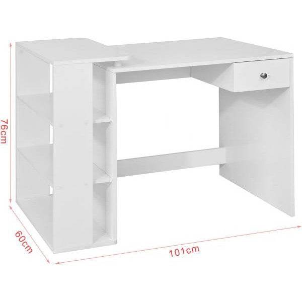 Schreibtisch Weiss Bürotisch mit Regal Computertisch