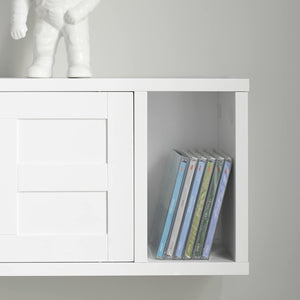 Wandgarderobe | Hängeregal | Flurgarderobe Weiss FHK18-W