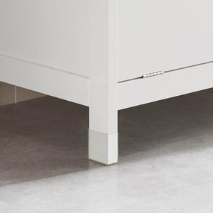 Wäscheschrank Wäschesammler Wäschekorb Badezimmerschrank Weiss BZR77-W